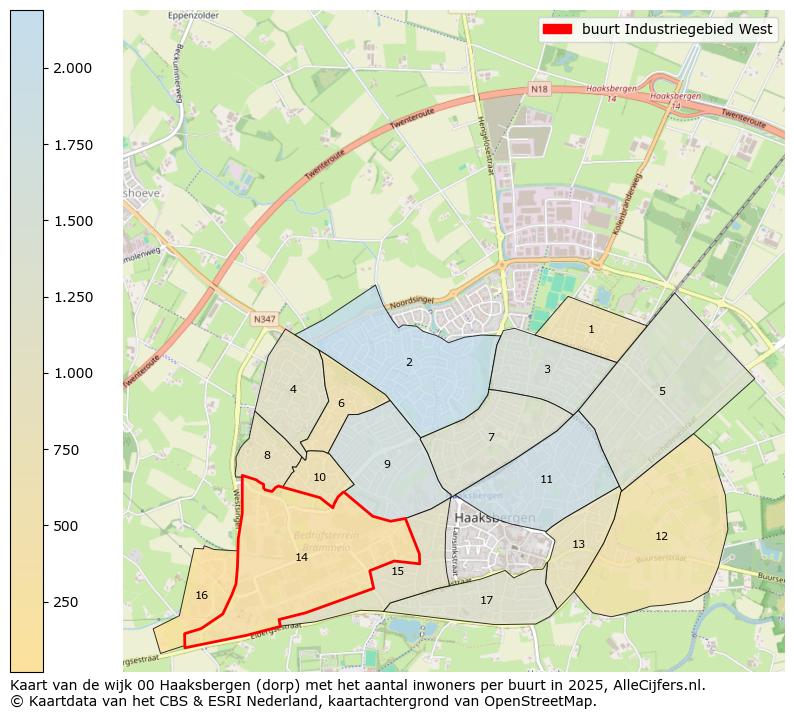 Afbeelding van de buurt Industriegebied West op de kaart.