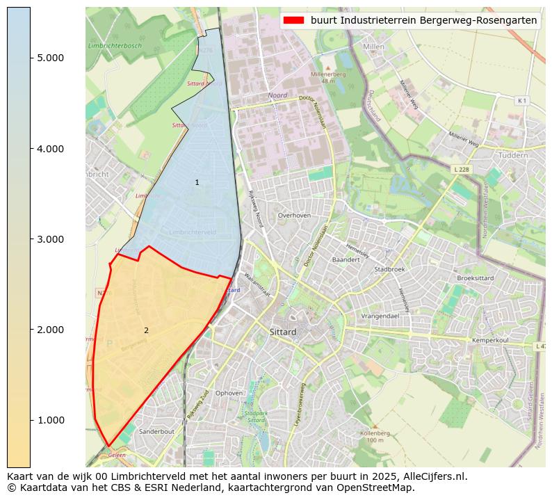 Afbeelding van de buurt Industrieterrein Bergerweg-Rosengarten op de kaart.