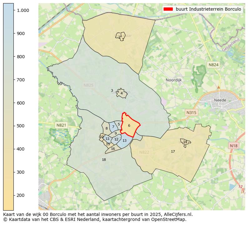 Afbeelding van de buurt Industrieterrein Borculo op de kaart.