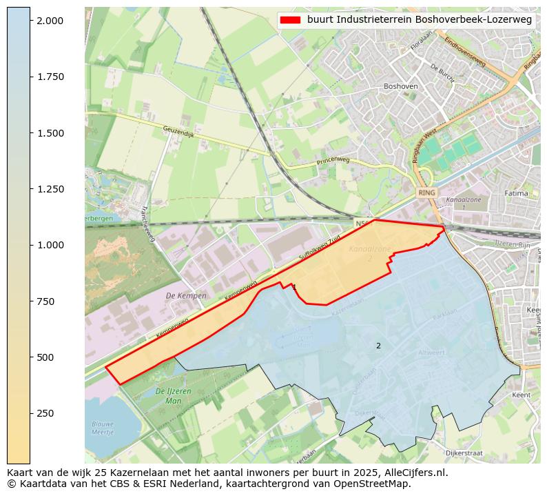 Afbeelding van de buurt Industrieterrein Boshoverbeek-Lozerweg op de kaart.