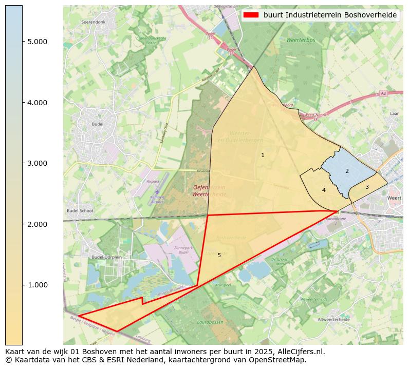 Afbeelding van de buurt Industrieterrein Boshoverheide op de kaart.