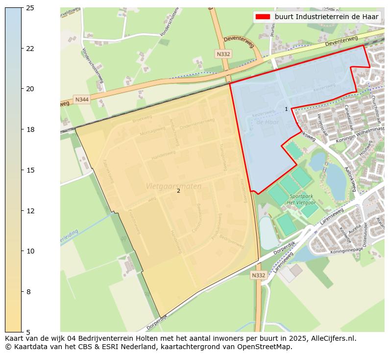 Afbeelding van de buurt Industrieterrein de Haar op de kaart.