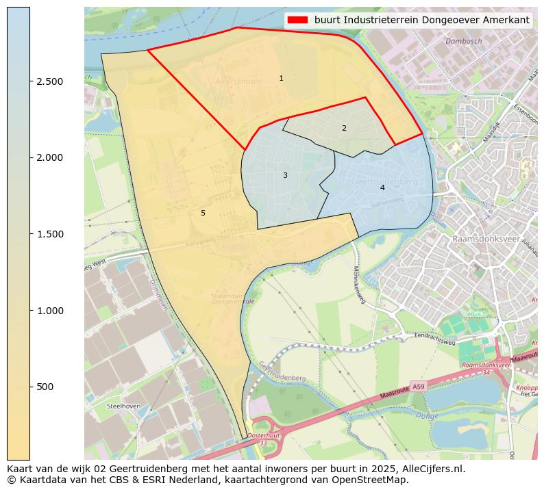 Afbeelding van de buurt Industrieterrein Dongeoever Amerkant op de kaart.