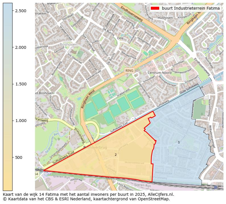 Afbeelding van de buurt Industrieterrein Fatima op de kaart.