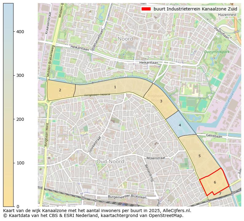 Afbeelding van de buurt Industrieterrein Kanaalzone Zuid op de kaart.