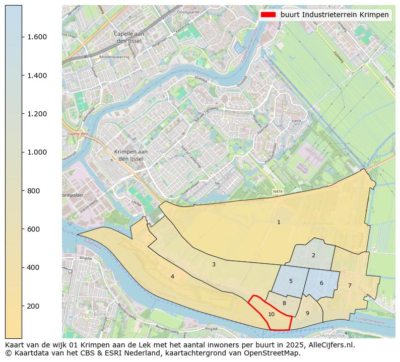 Afbeelding van de buurt Industrieterrein Krimpen op de kaart.