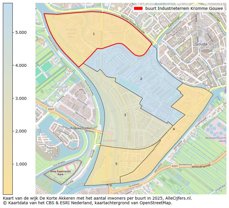 Afbeelding van de buurt Industrieterrein Kromme Gouwe op de kaart.