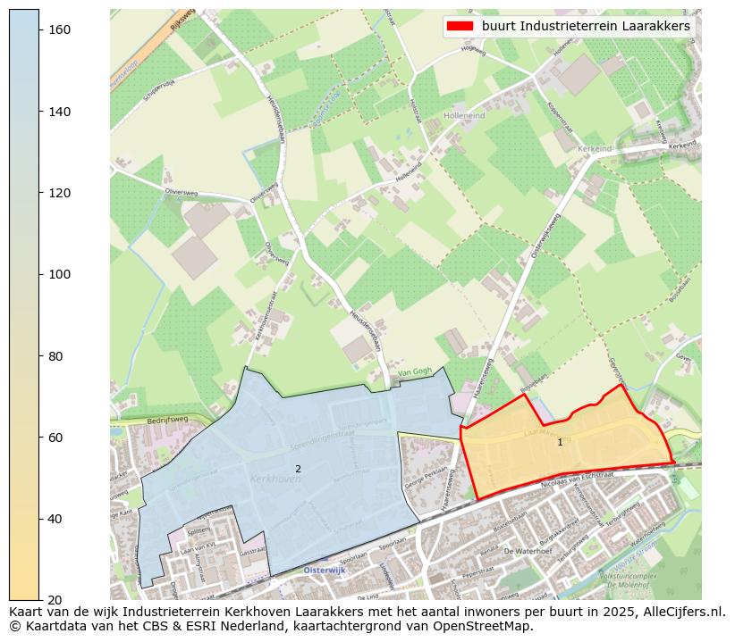 Afbeelding van de buurt Industrieterrein Laarakkers op de kaart.