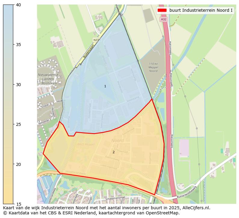 Afbeelding van de buurt Industrieterrein Noord I op de kaart.