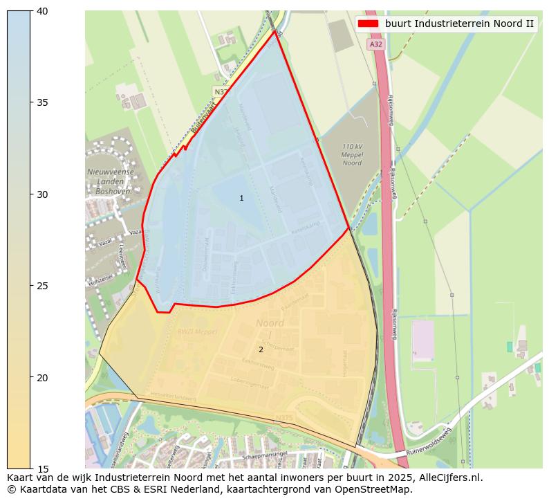 Afbeelding van de buurt Industrieterrein Noord II op de kaart.