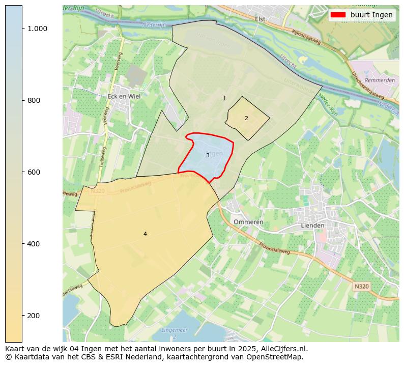 Afbeelding van de buurt Ingen op de kaart.