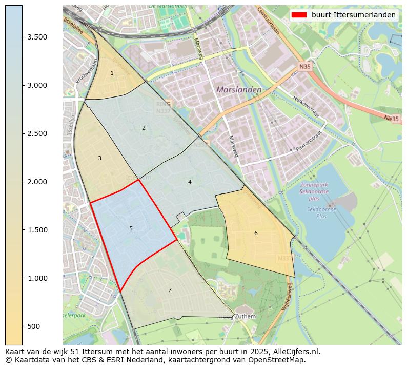 Afbeelding van de buurt Ittersumerlanden op de kaart.