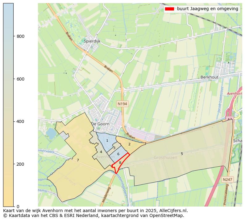 Afbeelding van de buurt Jaagweg en omgeving op de kaart.