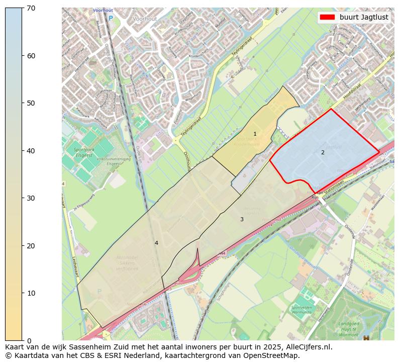Afbeelding van de buurt Jagtlust op de kaart.