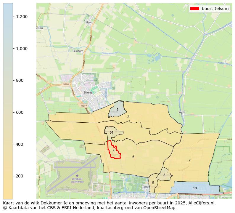 Afbeelding van de buurt Jelsum op de kaart.