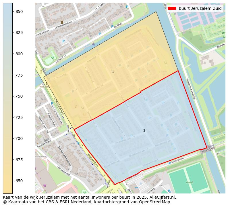 Afbeelding van de buurt Jeruzalem Zuid op de kaart.