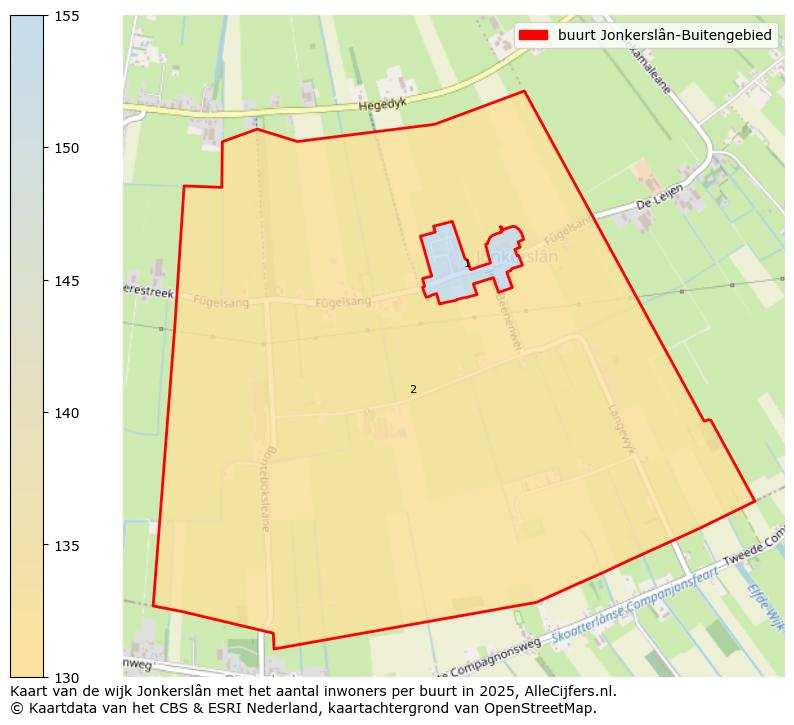 Afbeelding van de buurt Jonkerslân-Buitengebied op de kaart.