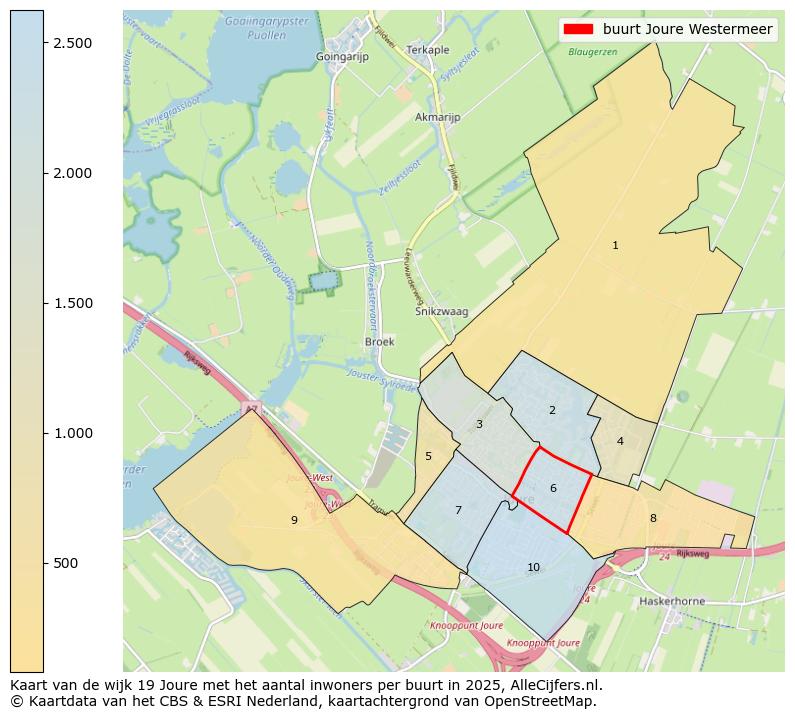 Afbeelding van de buurt Joure Westermeer op de kaart.