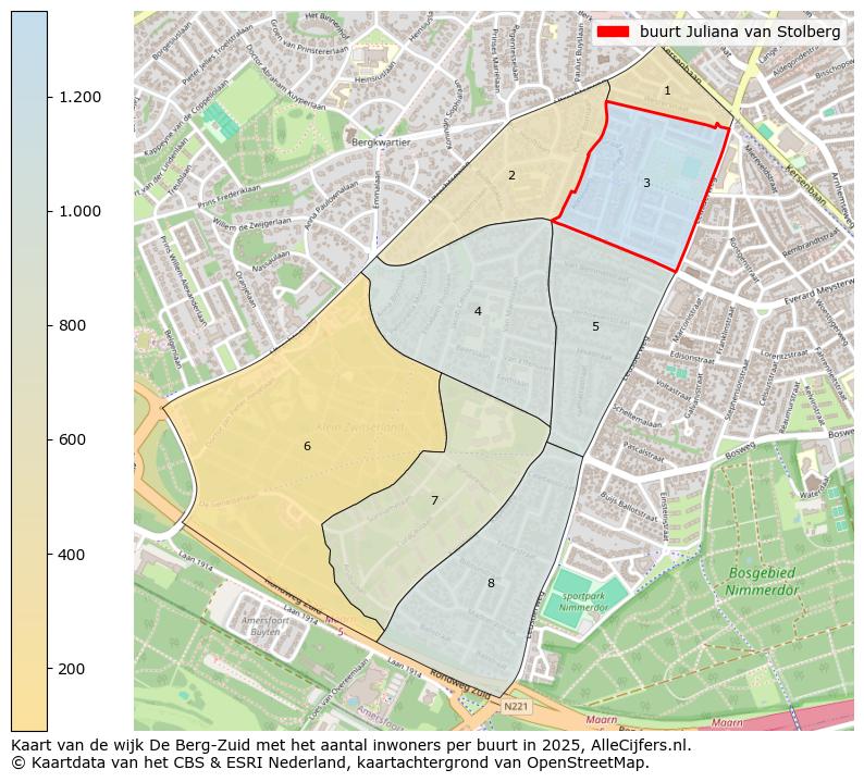 Afbeelding van de buurt Juliana van Stolberg op de kaart.