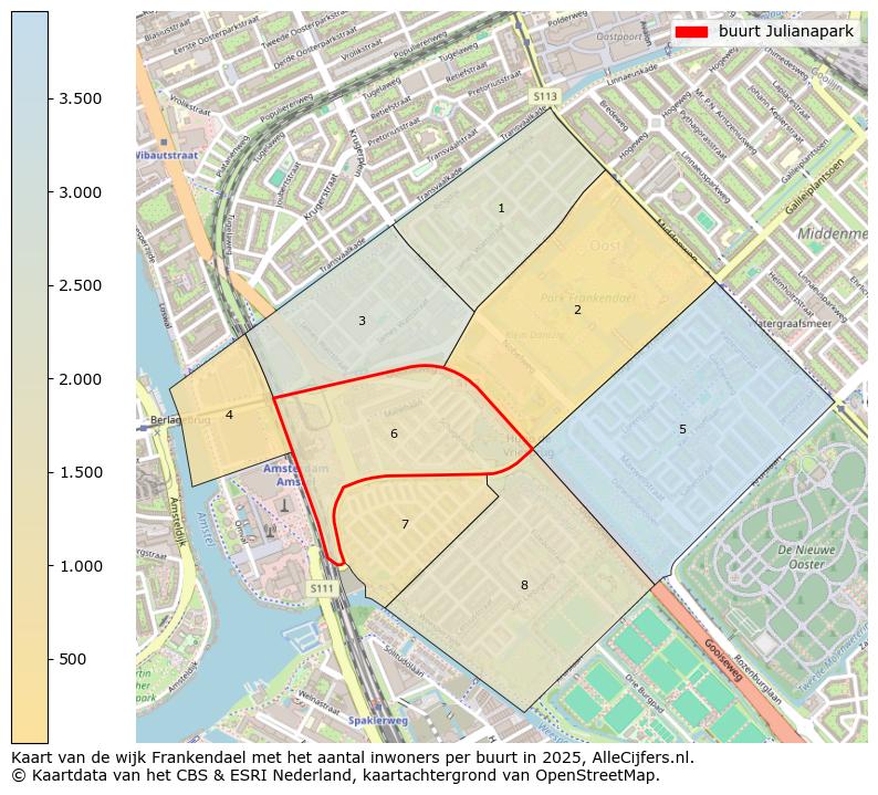 Afbeelding van de buurt Julianapark op de kaart.