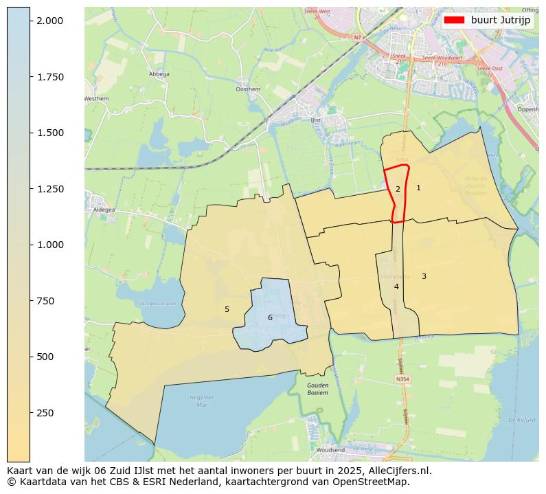 Afbeelding van de buurt Jutrijp op de kaart.