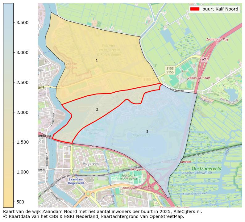 Afbeelding van de buurt Kalf Noord op de kaart.