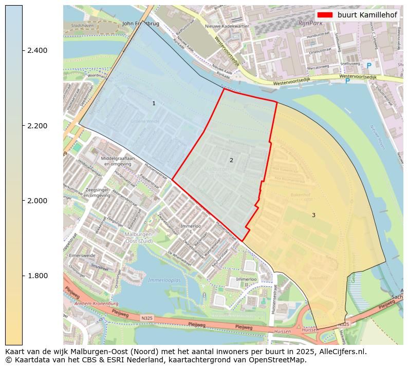 Afbeelding van de buurt Kamillehof op de kaart.