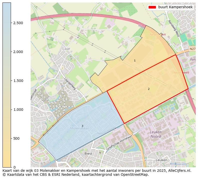 Afbeelding van de buurt Kampershoek op de kaart.