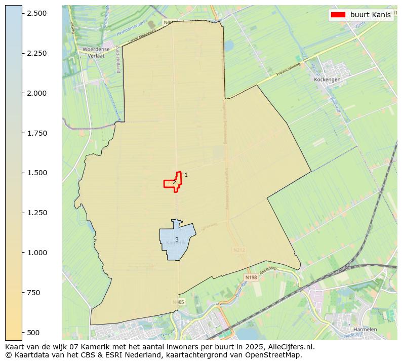 Afbeelding van de buurt Kanis op de kaart.