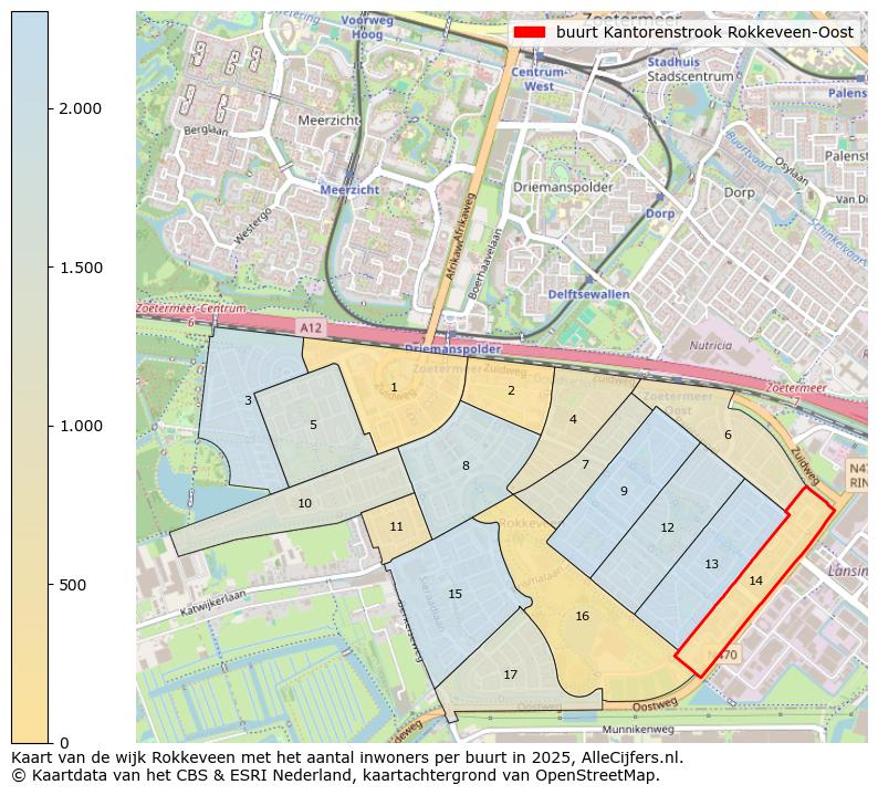 Afbeelding van de buurt Kantorenstrook Rokkeveen-Oost op de kaart.