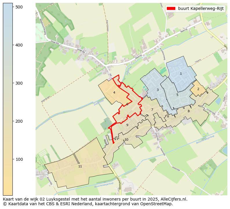 Afbeelding van de buurt Kapellerweg-Rijt op de kaart.