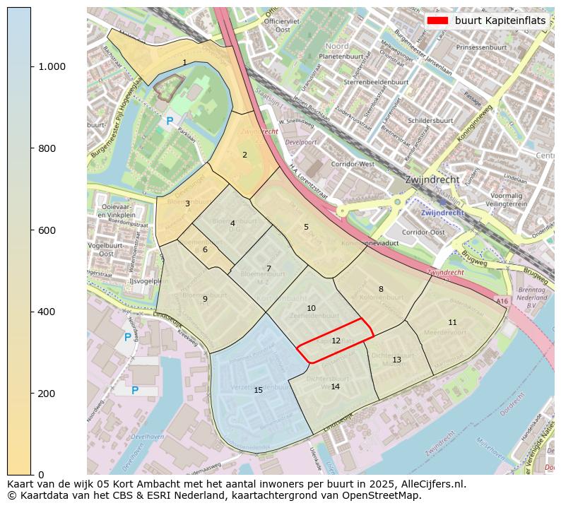 Afbeelding van de buurt Kapiteinflats op de kaart.