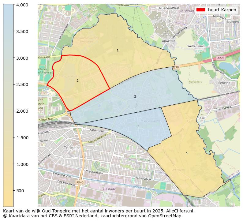 Afbeelding van de buurt Karpen op de kaart.