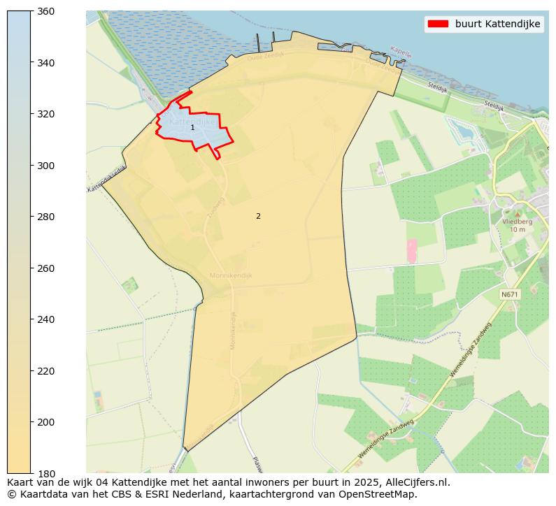 Afbeelding van de buurt Kattendijke op de kaart.
