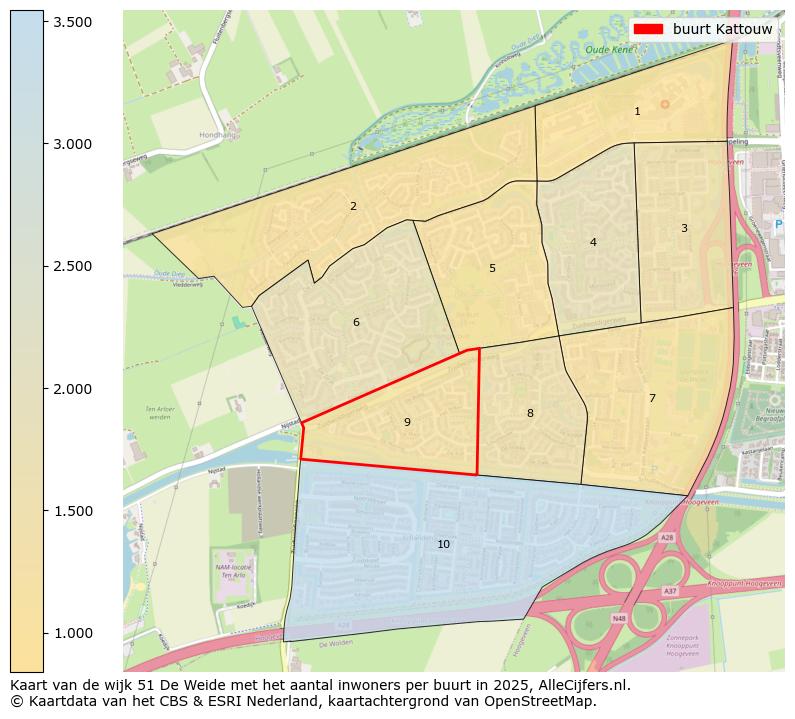 Afbeelding van de buurt Kattouw op de kaart.