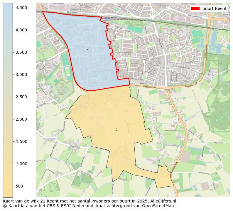 Afbeelding van de buurt Keent op de kaart.