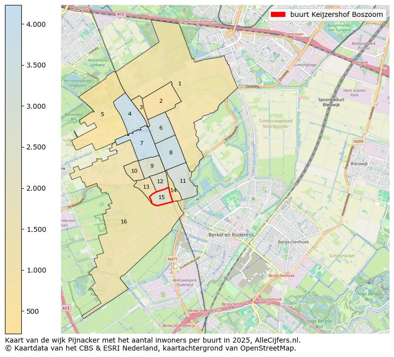 Afbeelding van de buurt Keijzershof Boszoom op de kaart.