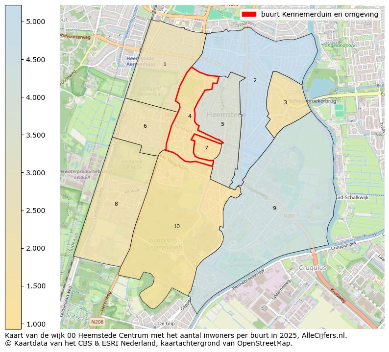 Afbeelding van de buurt Kennemerduin en omgeving op de kaart.