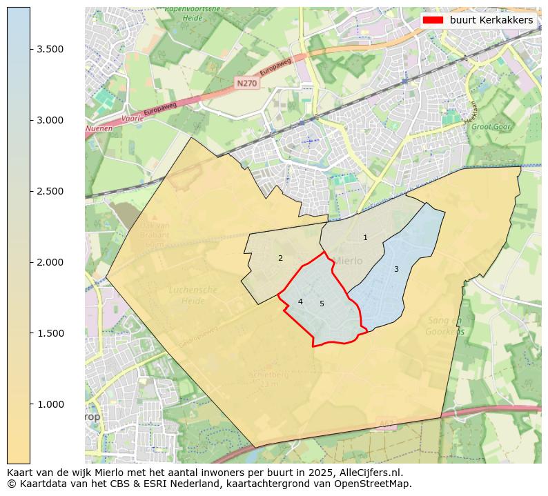Afbeelding van de buurt Kerkakkers op de kaart.