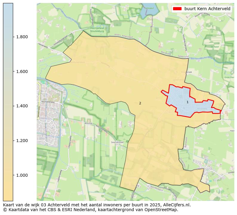 Afbeelding van de buurt Kern Achterveld op de kaart.