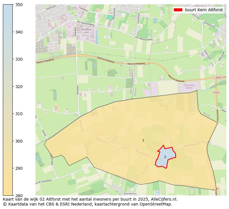 Afbeelding van de buurt Kern Altforst op de kaart.
