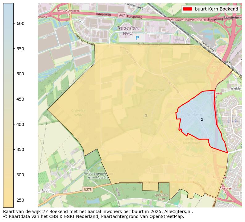 Afbeelding van de buurt Kern Boekend op de kaart.