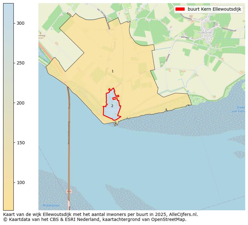 Afbeelding van de buurt Kern Ellewoutsdijk op de kaart.