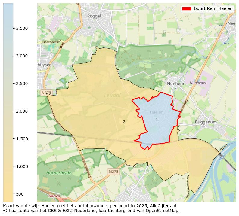 Afbeelding van de buurt Kern Haelen op de kaart.