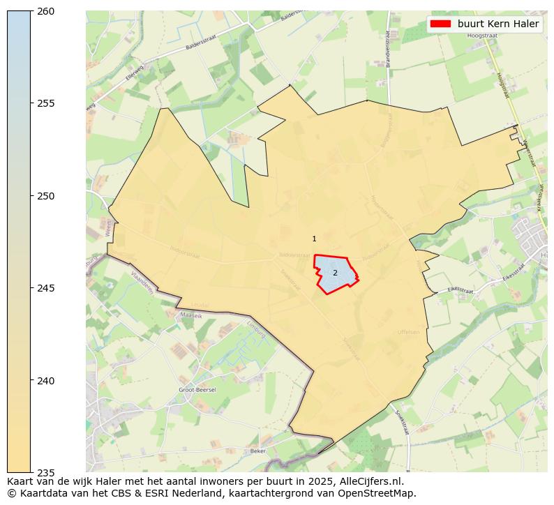 Afbeelding van de buurt Kern Haler op de kaart.