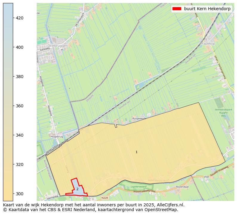 Afbeelding van de buurt Kern Hekendorp op de kaart.