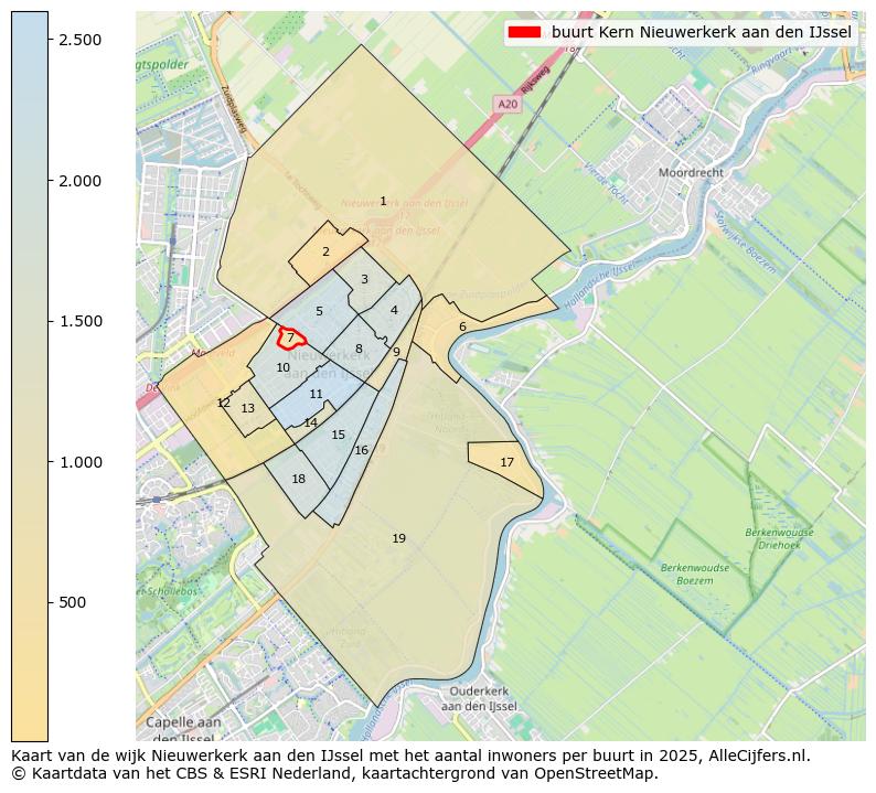 Afbeelding van de buurt Kern Nieuwerkerk aan den IJssel op de kaart.
