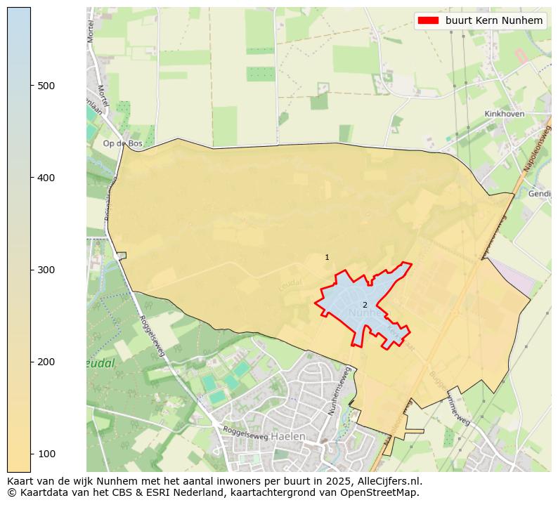 Afbeelding van de buurt Kern Nunhem op de kaart.