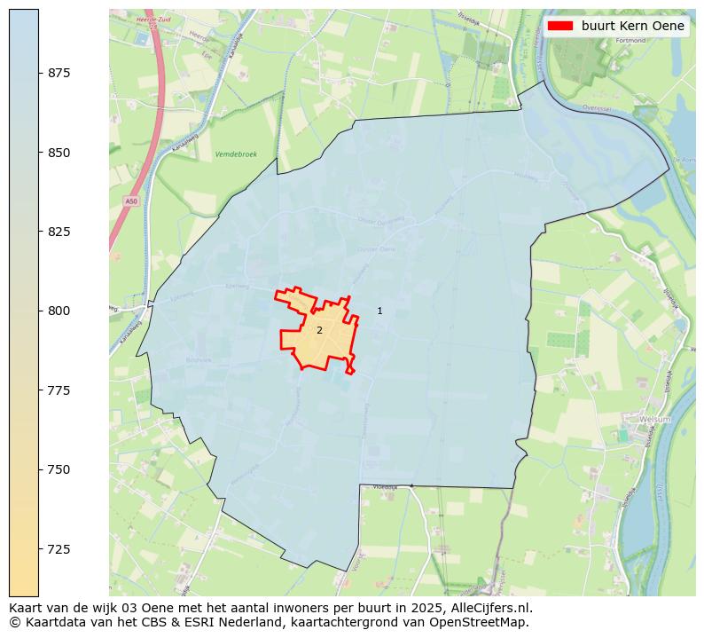 Afbeelding van de buurt Kern Oene op de kaart.