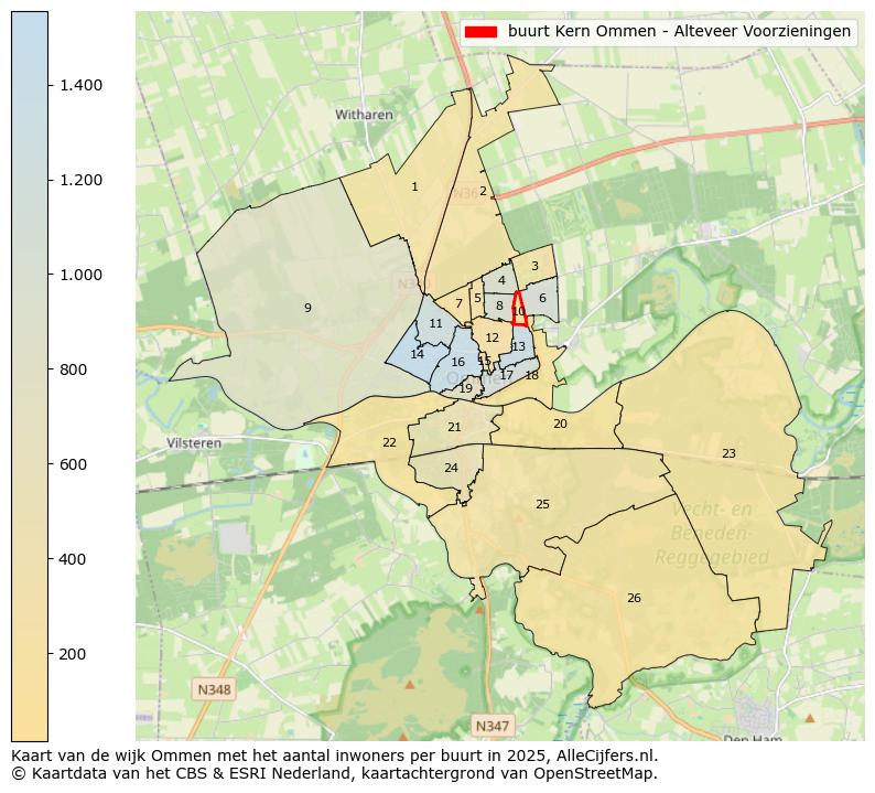 Afbeelding van de buurt Kern Ommen - Alteveer Voorzieningen op de kaart.